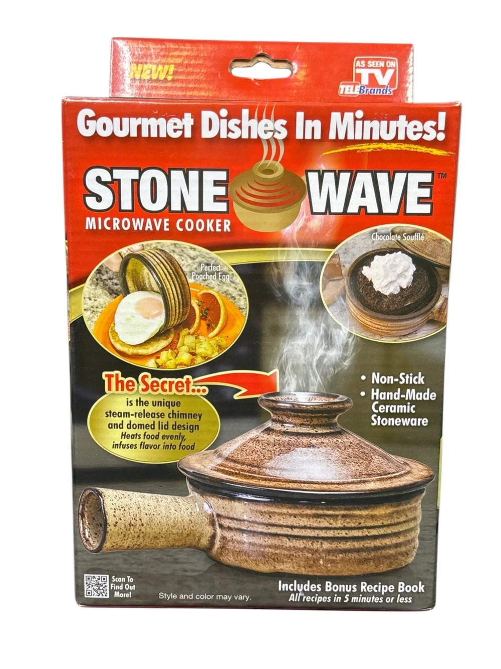 New Telebrands Stone Wave Microwave Cooker